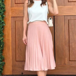 Saia Midi Plissada